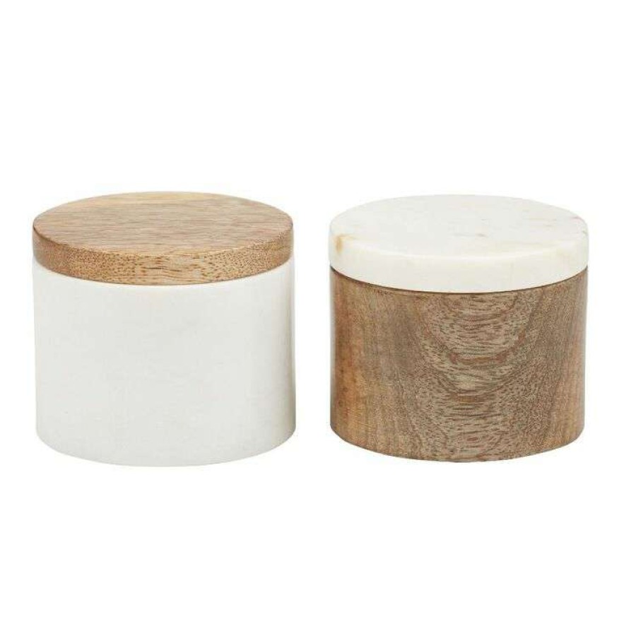 Kitchen & Dining * | Academy Eliot Pinch Pot Assorted Design White/Natural 8X8X6.5Cm