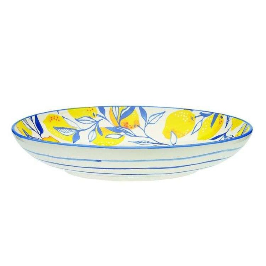 Kitchen & Dining * | Ecology Punch Shallow Bowl 26Cm Lemon