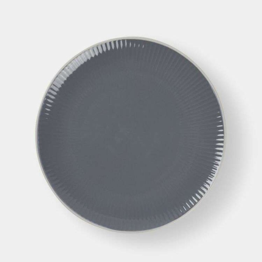 Kitchen & Dining * | Soren Ribbed Side Plate 21Cm Grey