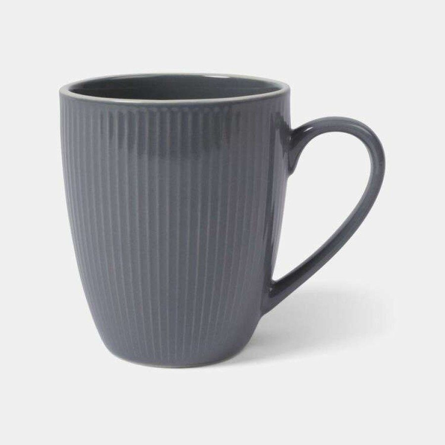 Kitchen & Dining * | Soren Ribbed Mug Grey