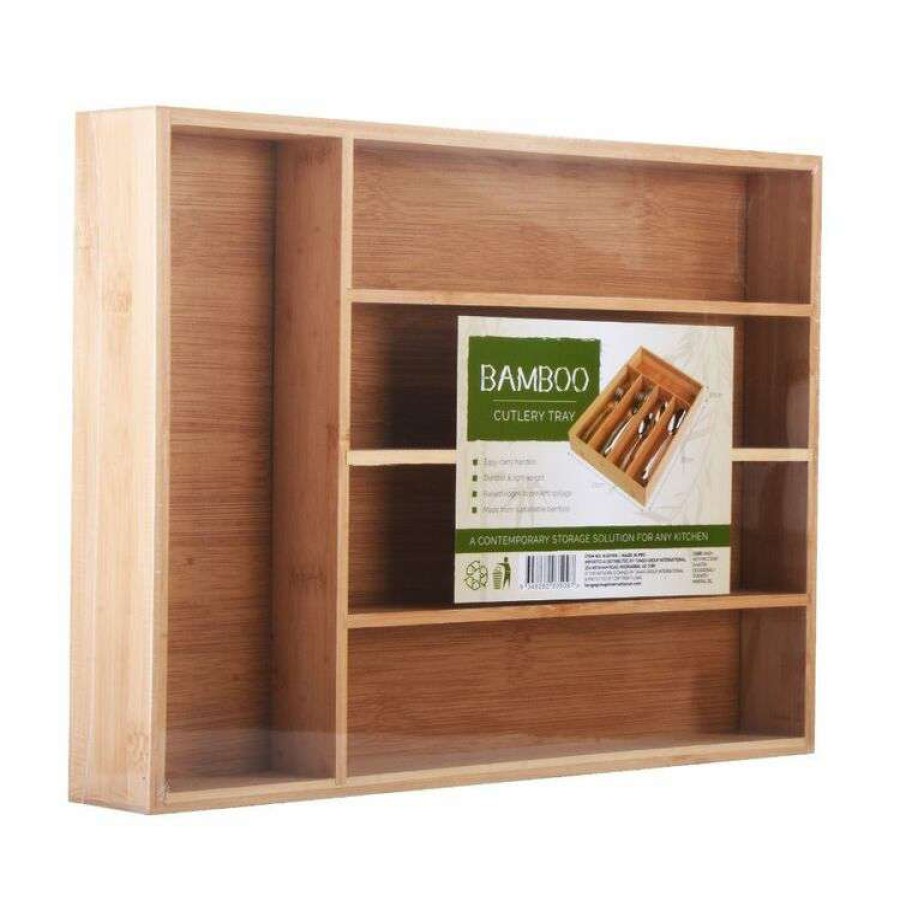 Kitchen & Dining * | Tango Bamboo Cutlery Tray