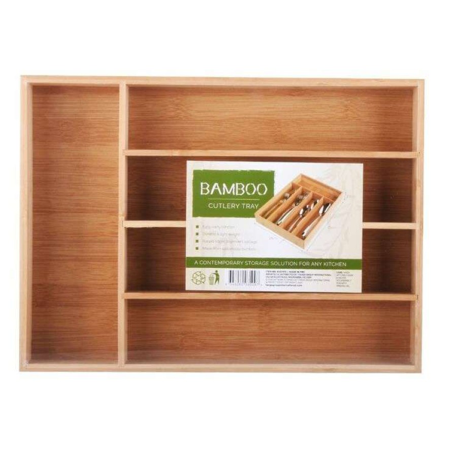 Kitchen & Dining * | Tango Bamboo Cutlery Tray