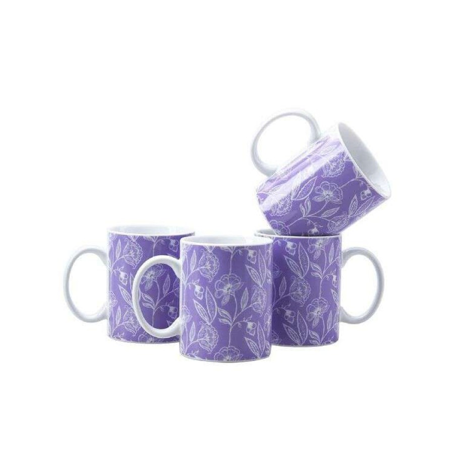 Kitchen & Dining * | Soren Lilly 4 Pack Mugs Set Lilac