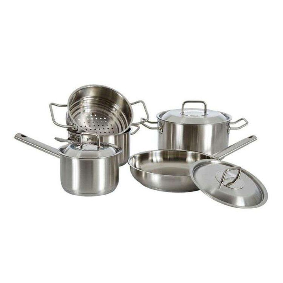 Kitchen & Dining * | Scanpan Commercial 5-Piece Stainless Steel Cookset