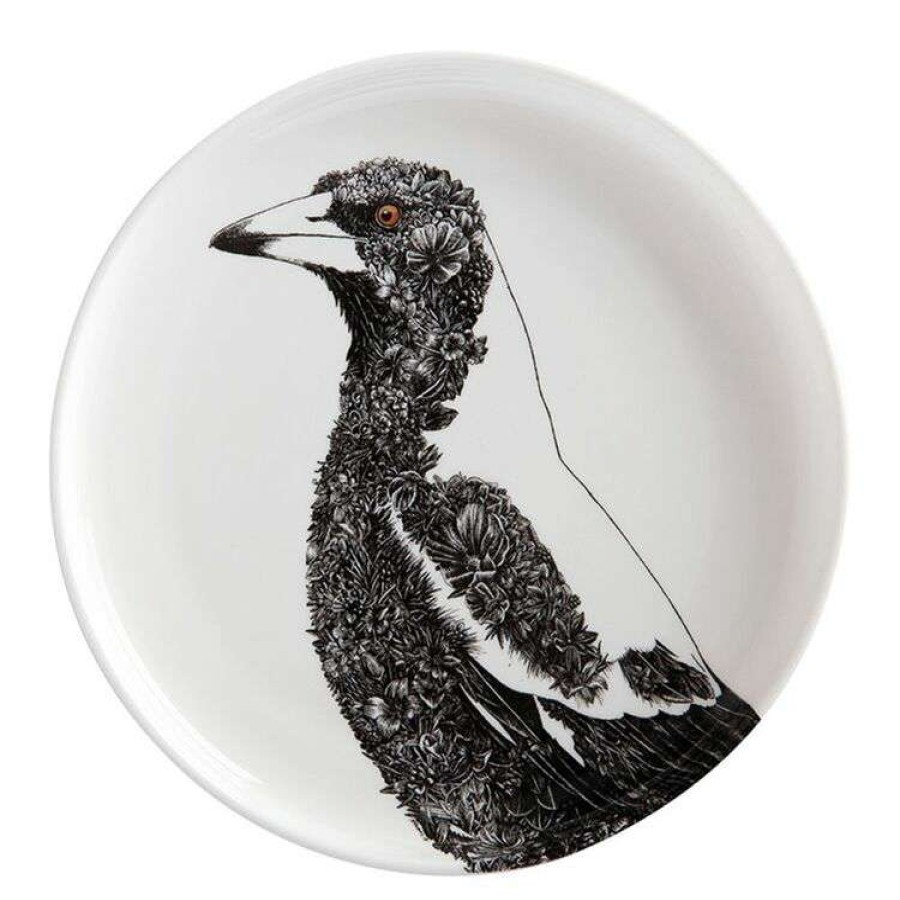 Kitchen & Dining * | Maxwell & Williams Ferlazzo Birds Plate 20Cm Magpie