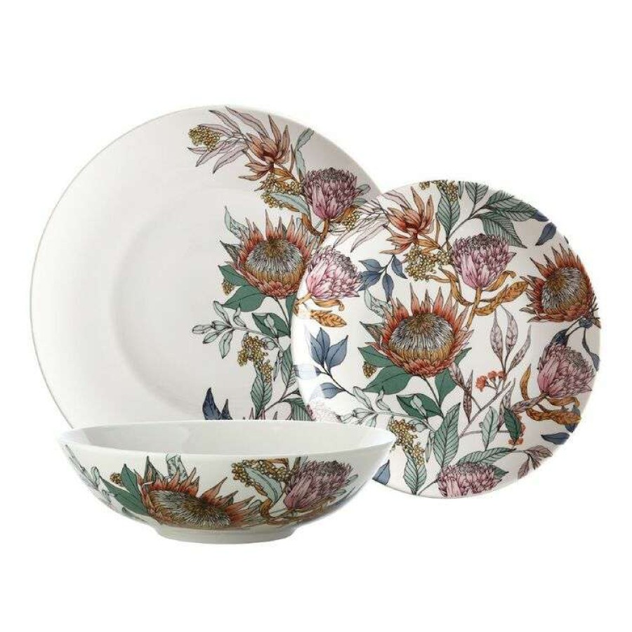 Kitchen & Dining * | Maxwell & Williams Waratah Coupe Dinner Set 12Pc Gift Boxed