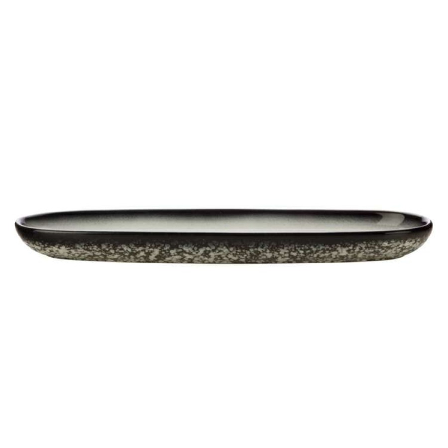 Kitchen & Dining * | Maxwell & Williams Caviar Oblong Platter 40 12.5Cm Granite