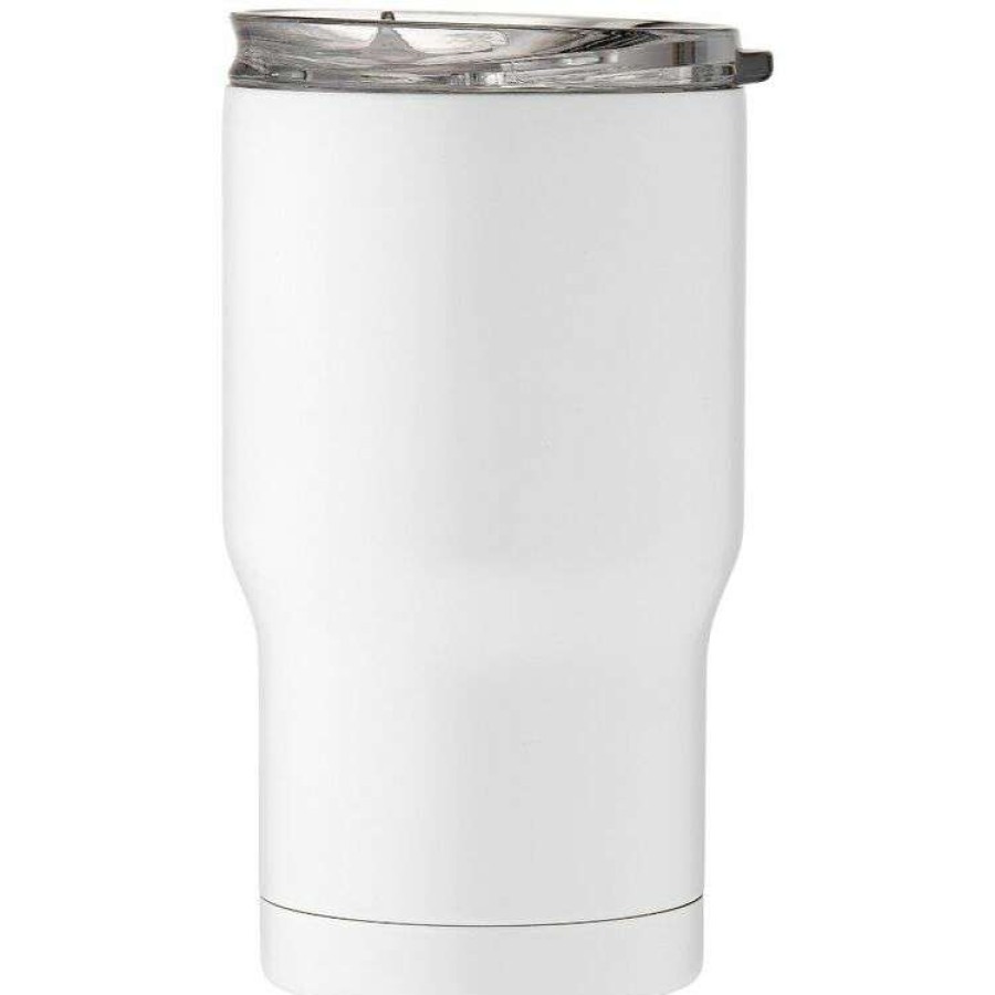 Kitchen & Dining * | Porta Portables Stainless Steel White Travel Mug