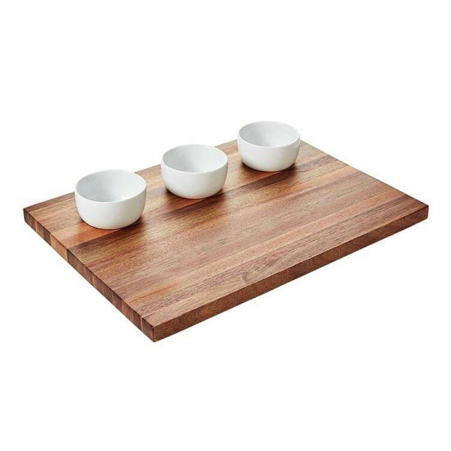 Kitchen & Dining * | Soren Acacia 4-Piece Rectangle Set