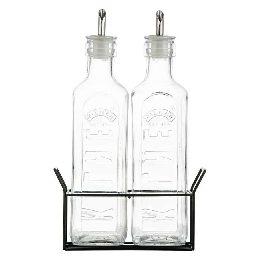 Kitchen & Dining * | Kilner Oil Bottle Set Of 2 600Ml