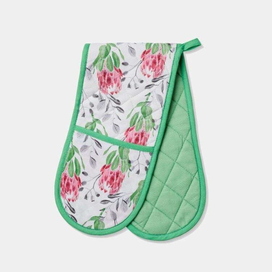 Kitchen & Dining * | Mozi Posy Print Double Oven Mitt