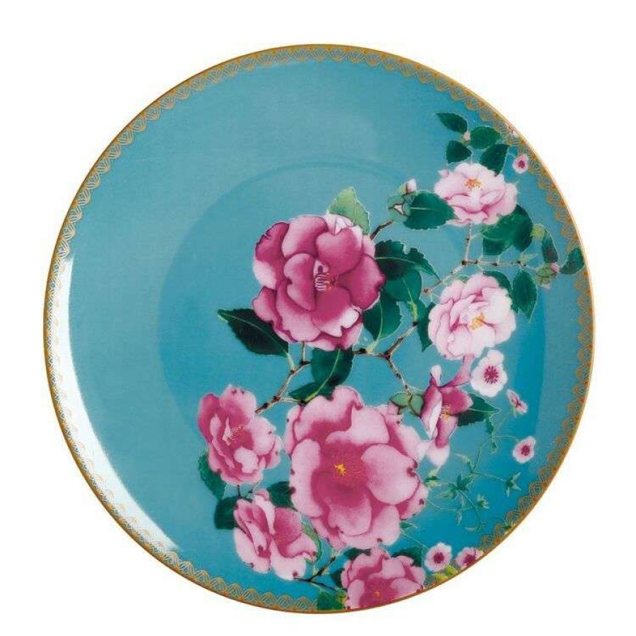 Kitchen & Dining * | Maxwell & Williams Tead And Cs Silk Road Coupe Plate 19.5Cm Aqua