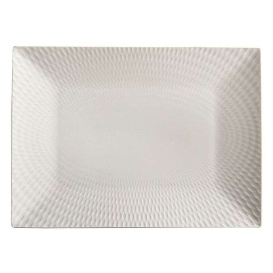 Kitchen & Dining * | Maxwell & Williams White Basics Diamonds Rectangular Platter 25 X 18 Cm Gift Boxed