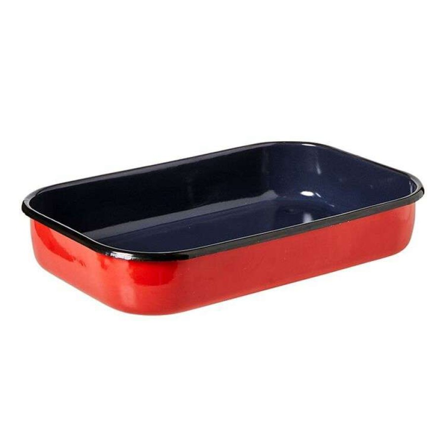 Kitchen & Dining * | Bialetti Enamel Roasting Pan 40X25Cm Red