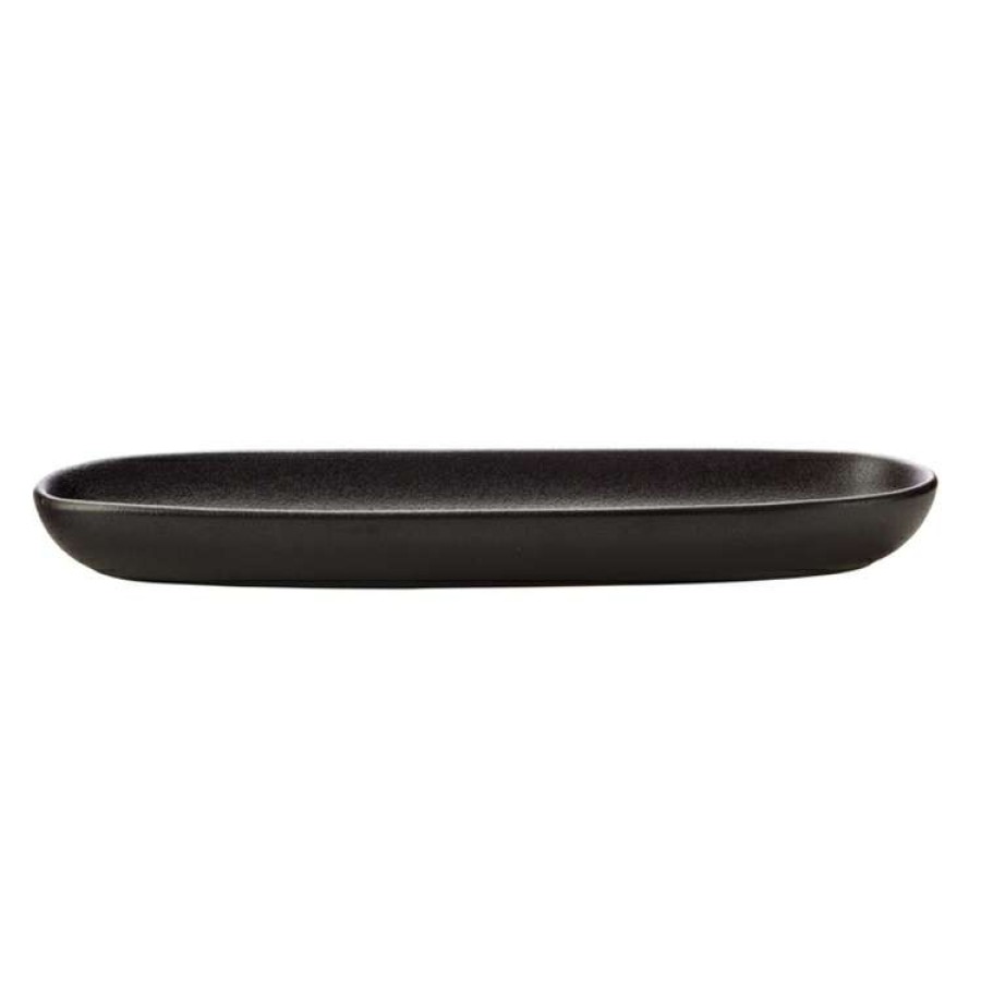 Kitchen & Dining * | Maxwell & Williams Caviar Oblong Platter 30X9Cm Black