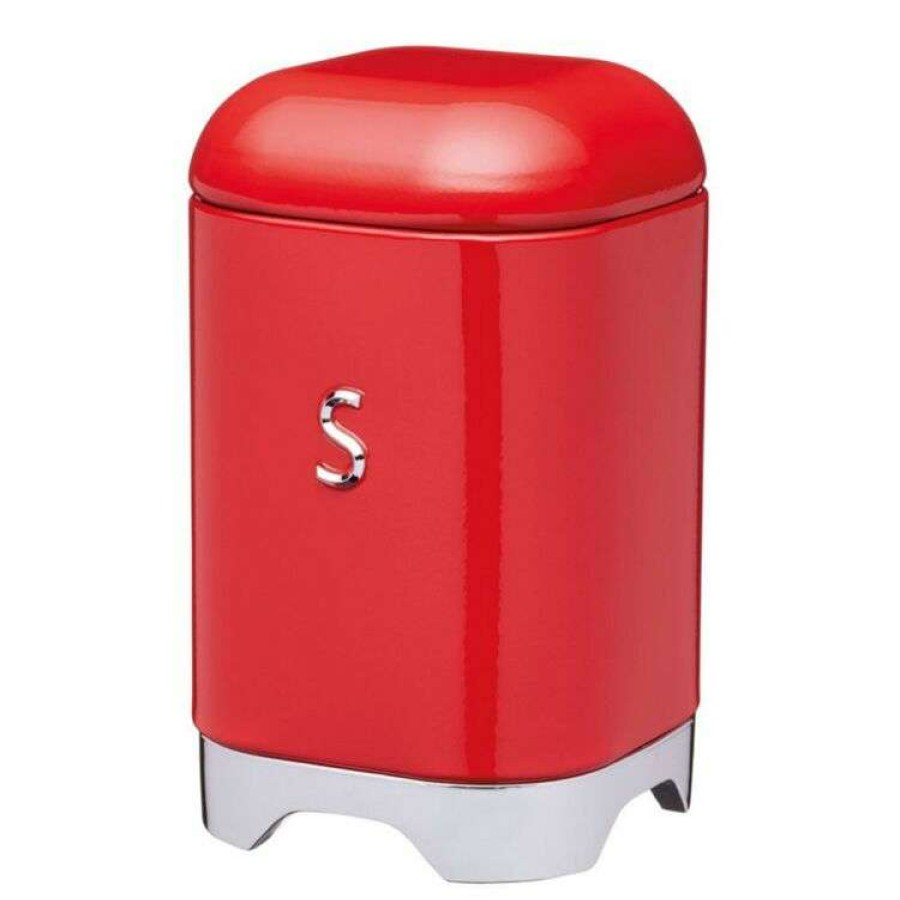 Kitchen & Dining * | Kitchen Craft Kitchencraft Lovello Sugar Canister 11X18Cm 1.5L Red