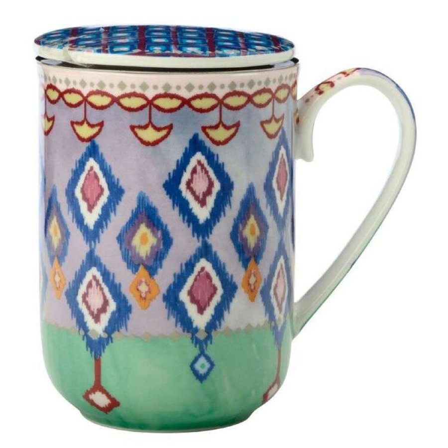 Kitchen & Dining * | Maxwell & Williams Teas & C'S Zanzibar Lidded Mug With Infuser 340Ml Gift Boxed