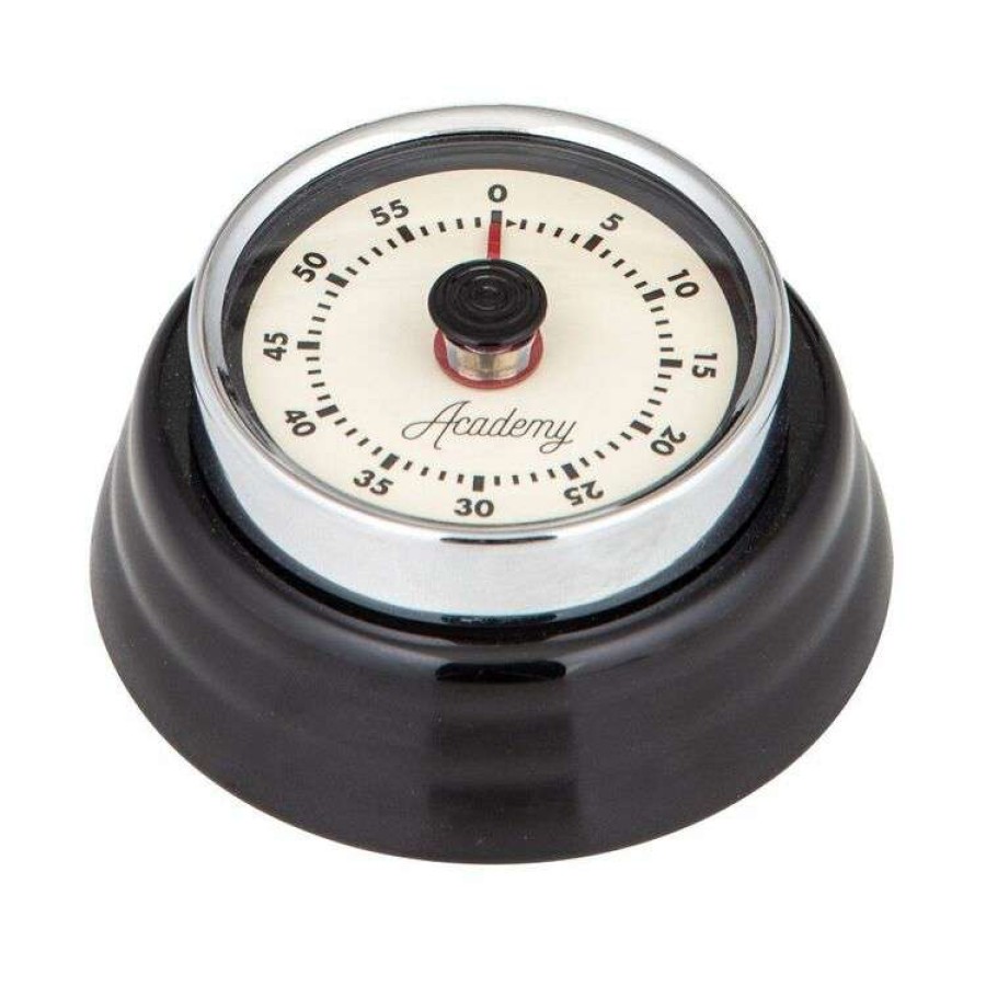 Kitchen & Dining * | Academy Bronte 60 Minute Mechanical Timer With Magnet Black/Cream 7.5 7.5X3Cm