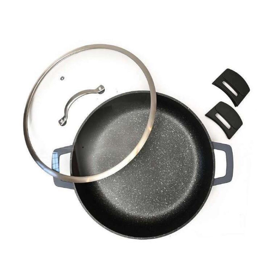 Kitchen & Dining * | Classica Diamond Stone Diecast Chef Pan 32Cm