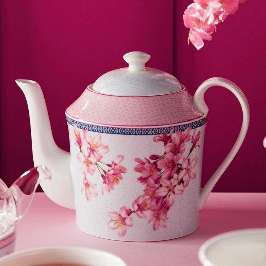 Kitchen & Dining * | Ashdene Cherry Blossom 600Ml Infuser Teapot