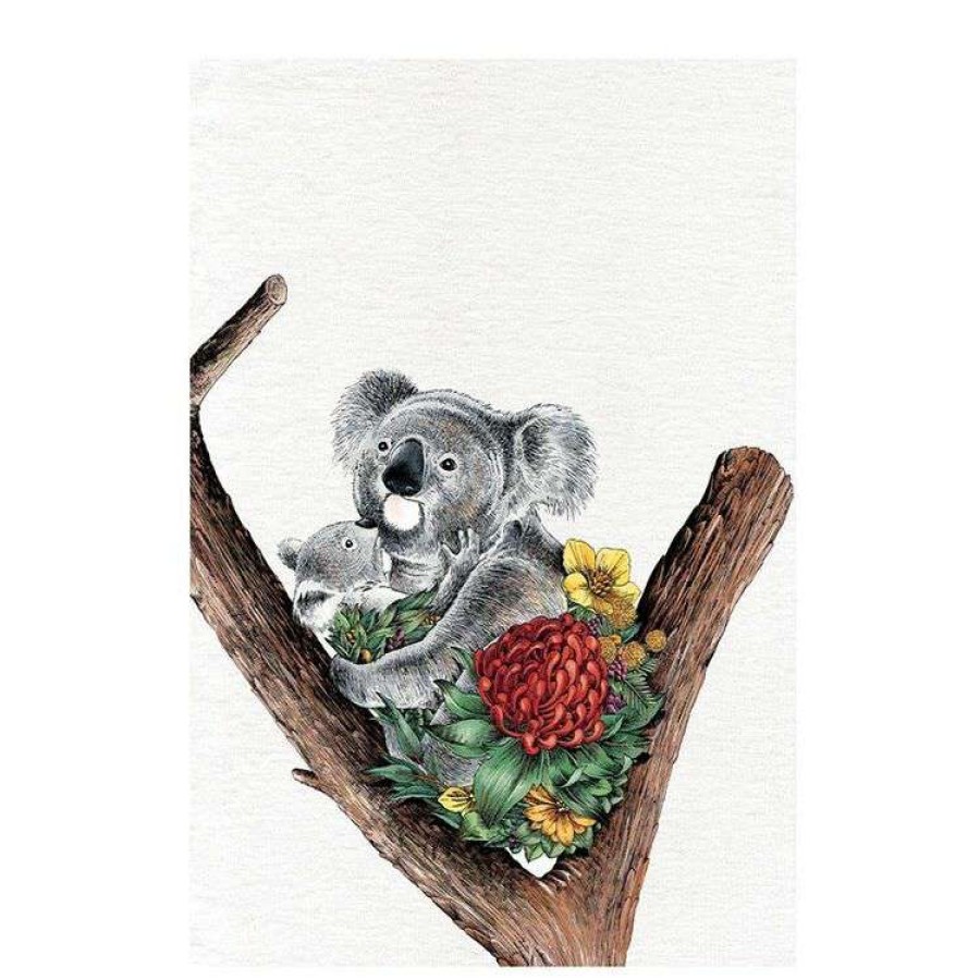 Kitchen & Dining * | Maxwell & Williams Marini Ferlazzo Australian Families 50 X 70 Cm Tea Towel Koala