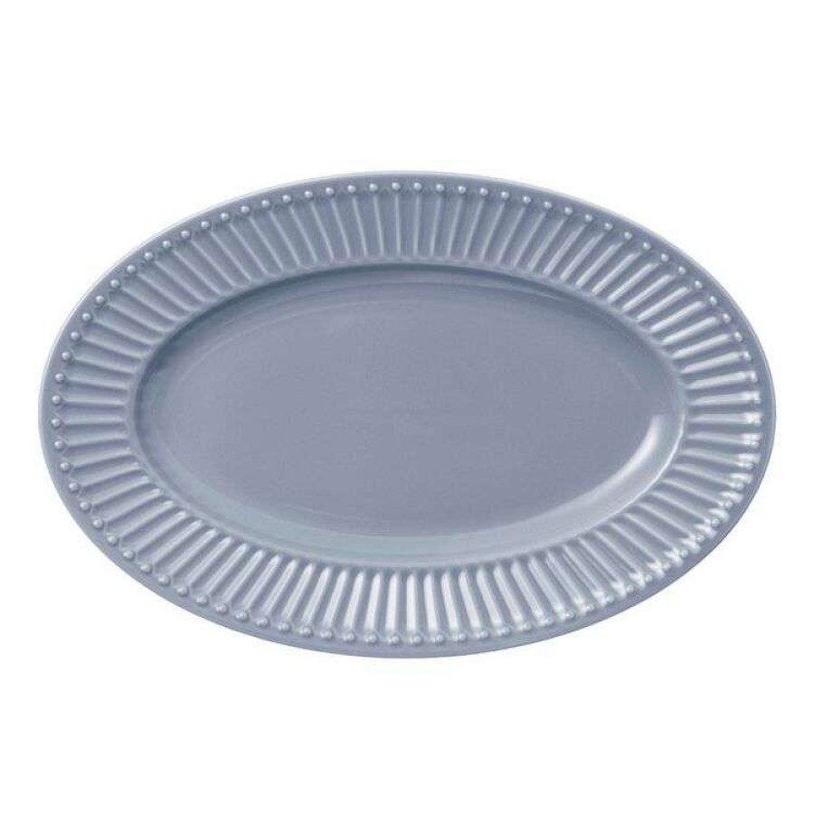 Kitchen & Dining * | Chyka Home Sunday Oval Platter 30.5Cm Blue