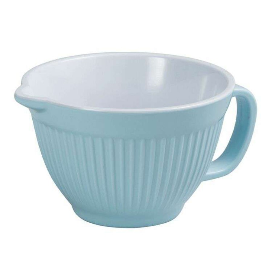 Kitchen & Dining * | Avanti Ribbed Melamine Mixing Bowl Jug 16Cm/1L Blue