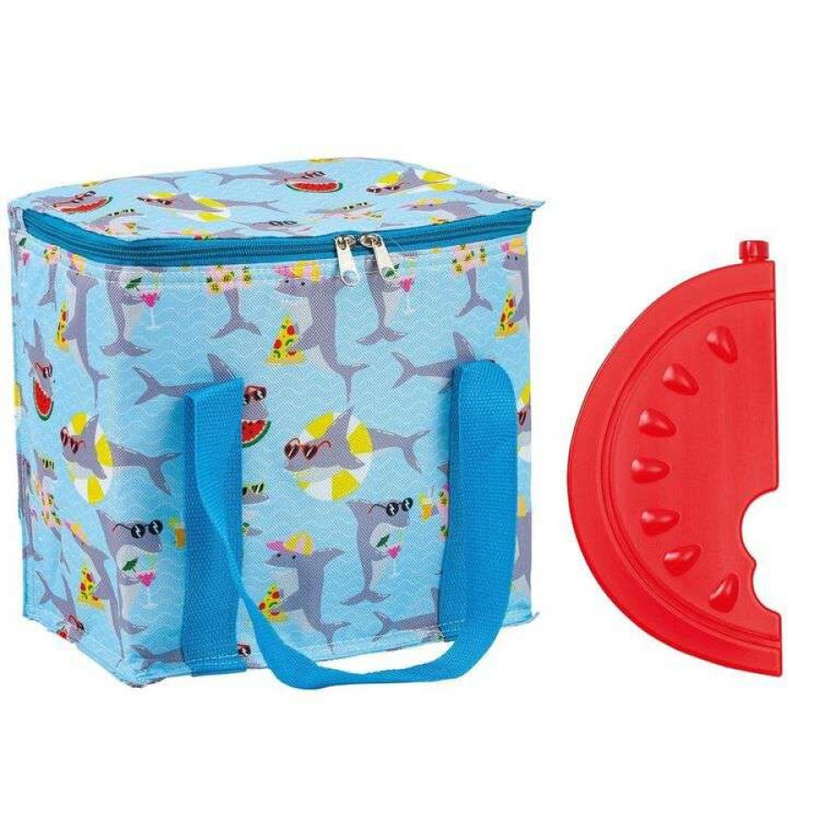 Kitchen & Dining * | Porta Summer Fun Jawsome Cooler Bag And Ice Block Set