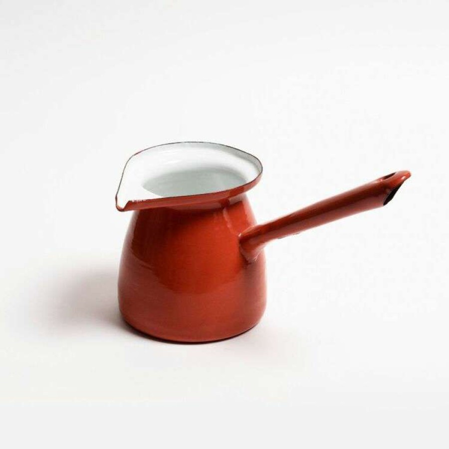 Kitchen & Dining * | Coffee Culture Enamel Red Turkish Coffee Pot 500Ml