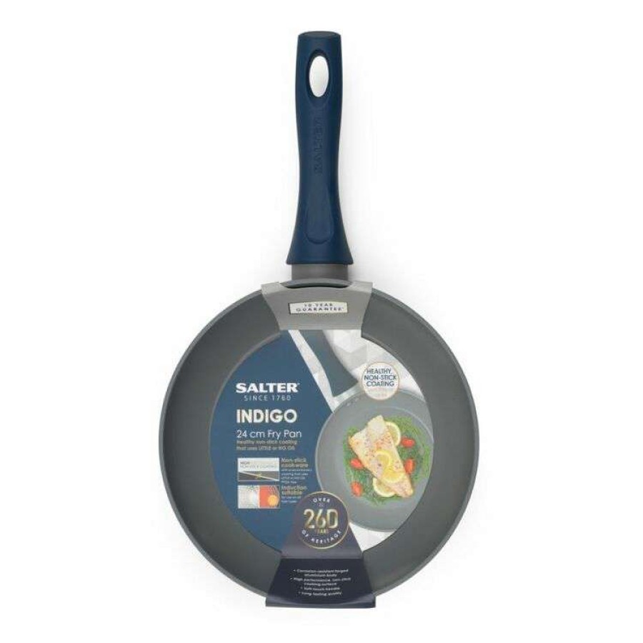 Kitchen & Dining * | Salter Indigo 24Cm Frypan