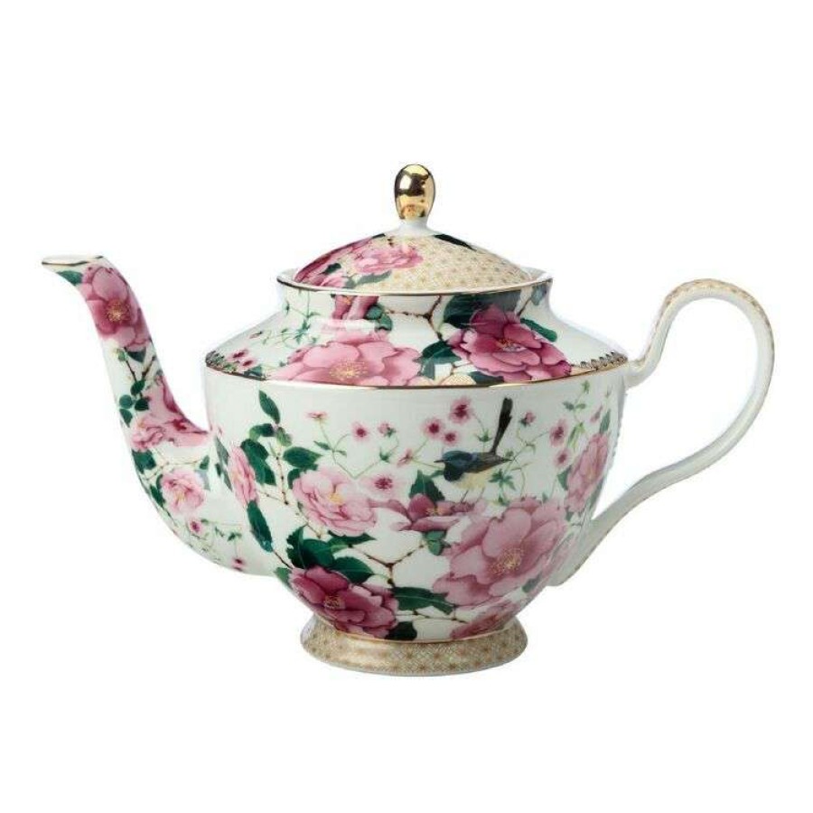 Kitchen & Dining * | Maxwell & Williams Teas & C'S Silk Road Teapot With Infuser 1L White Gift Boxed