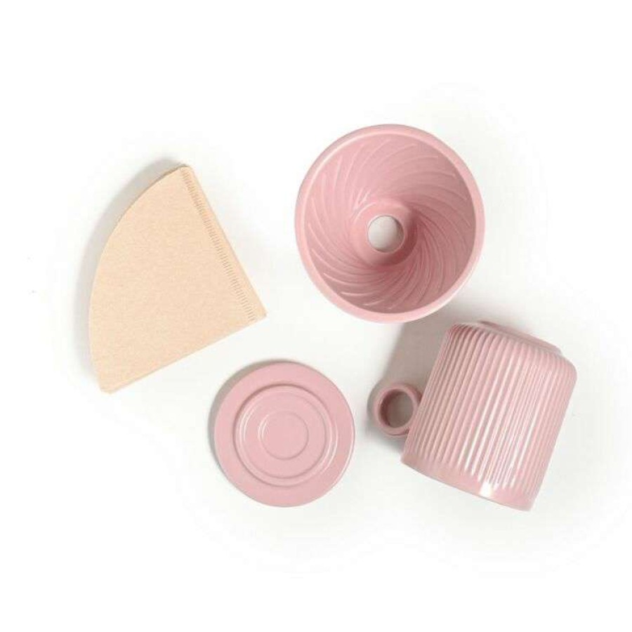 Kitchen & Dining * | Coffee Culture 320Ml Pour Over Coffee Set Pink