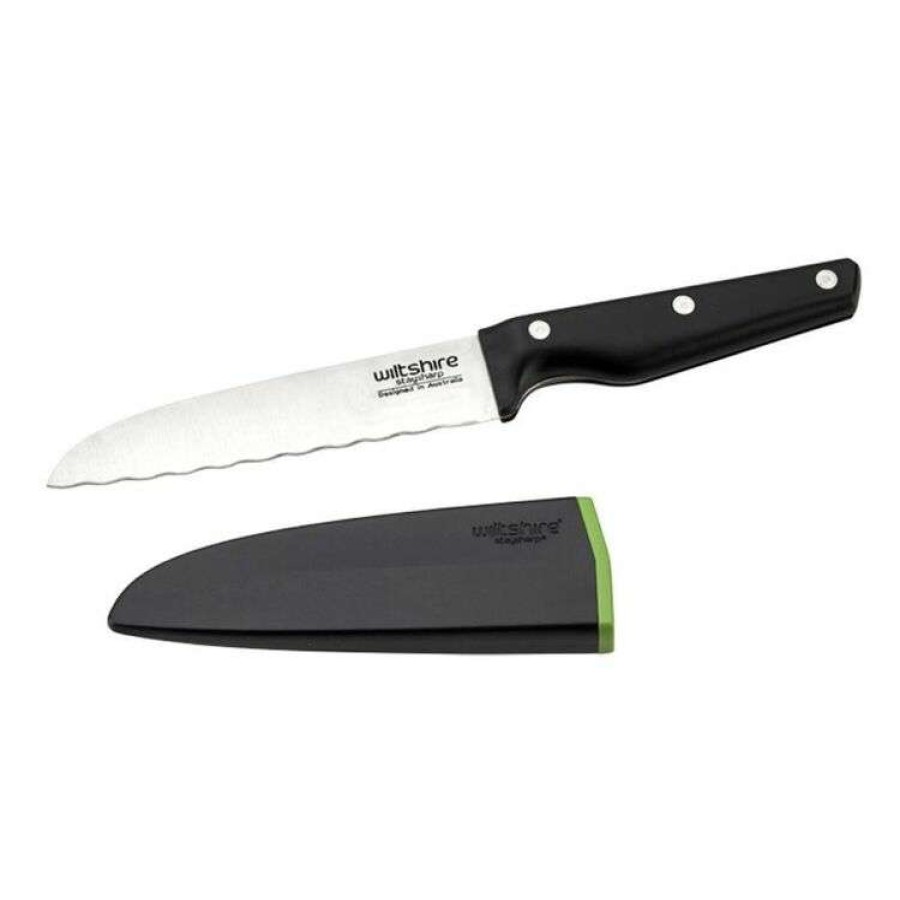 Kitchen & Dining * | Wiltshire Staysharp Triple Rivet Santoku Knife 15Cm