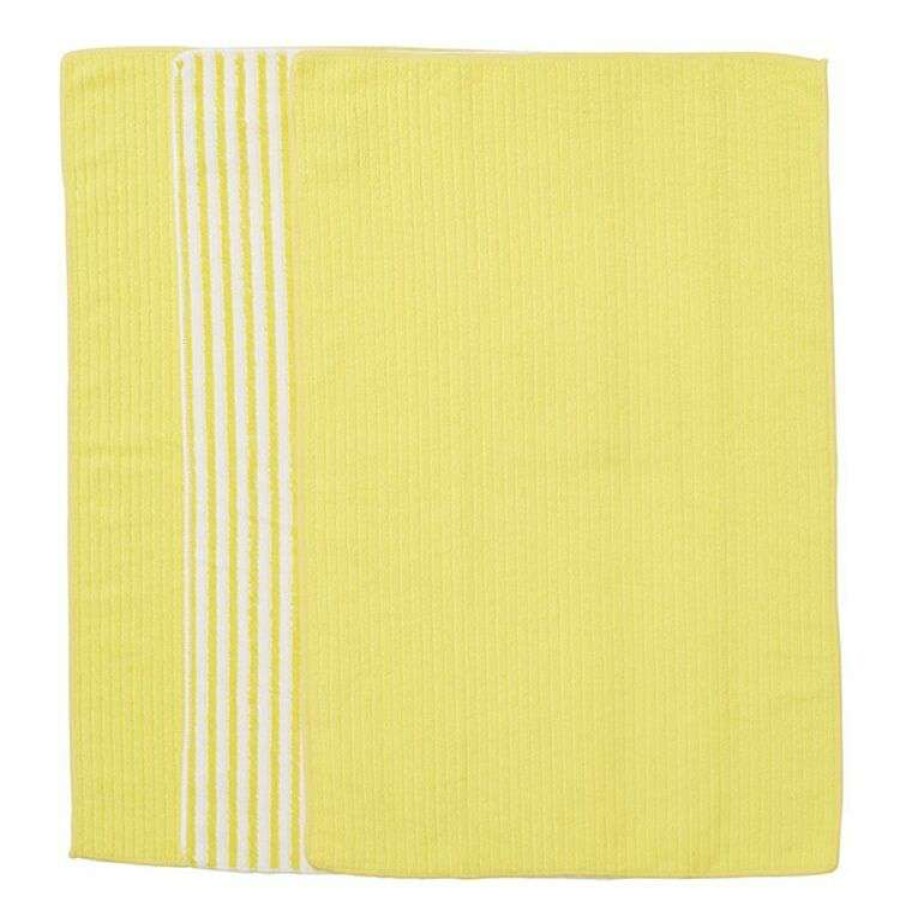 Kitchen & Dining * | Smith & Nobel Microfibre 3 Pack Tea Towel Yellow Stripe