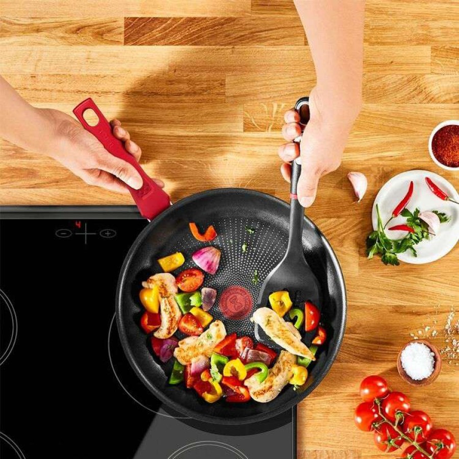 Kitchen & Dining * | Tefal Daily Chef Red Induction Non-Stick Frypan 24Cm