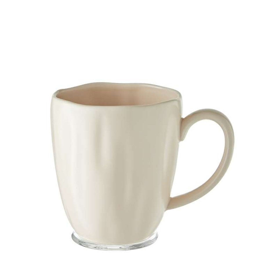 Kitchen & Dining * | Chyka Home Lotus 350Ml Mug Matte Apricot