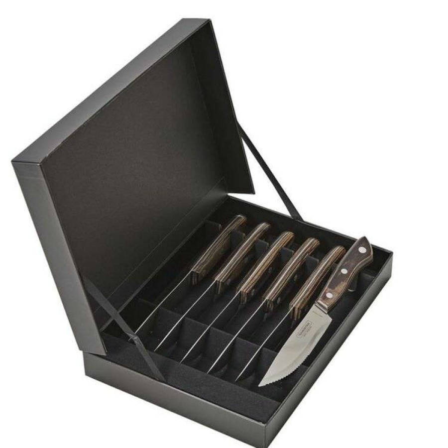 Kitchen & Dining * | Tramontina Gramado 6 Piece Steak Knife Set Brown