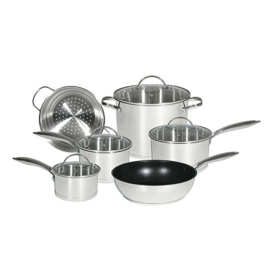 Kitchen & Dining * | Smith & Nobel Professional Elite 6-Piece Stainless Steel Cookset