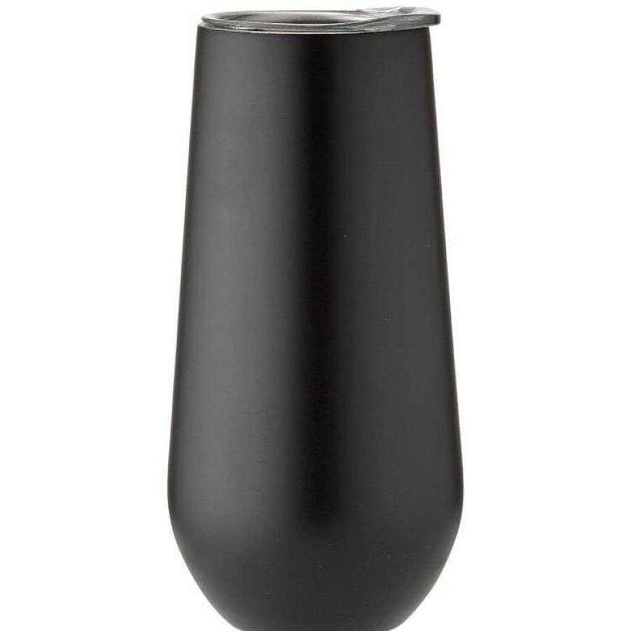 Kitchen & Dining * | Porta Portables Black Champagne Tumbler 375Ml