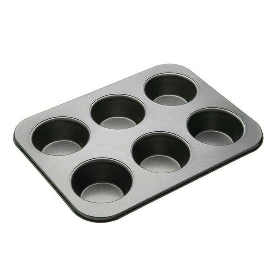 Kitchen & Dining * | Smith & Nobel Professional Non-Stick Bakeware 6 Cup American Muffin Pan