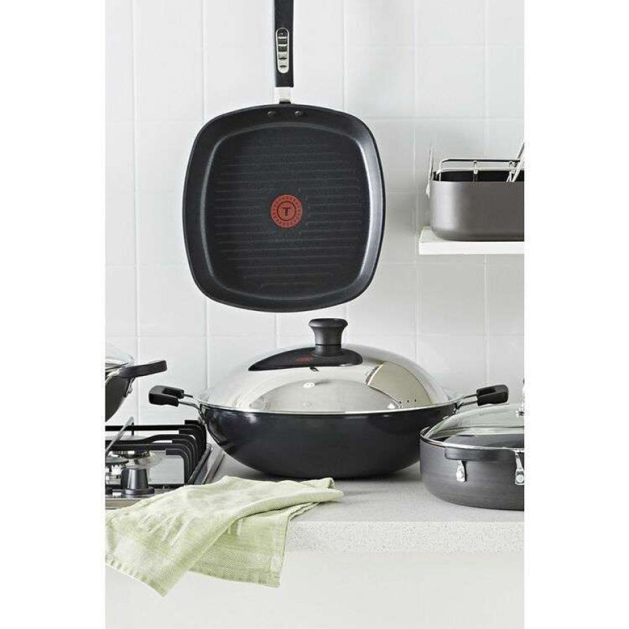 Kitchen & Dining * | Tefal Large Wok With Stainless Steel Lid 36Cm