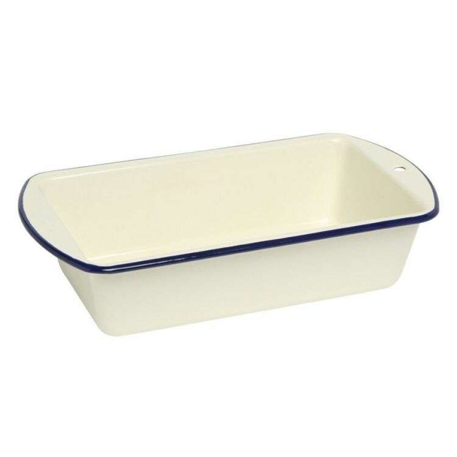 Kitchen & Dining * | Wiltshire Enamel Loaf Pan 23Cm Blue Rim