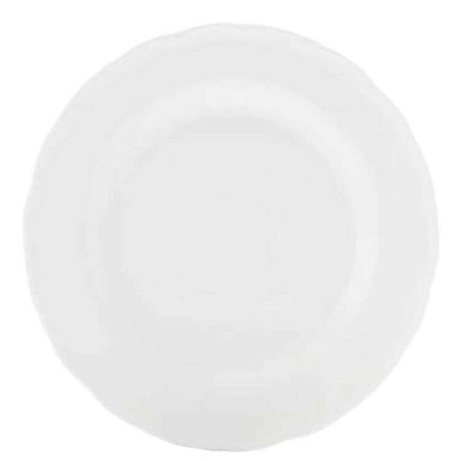 Kitchen & Dining * | Casa Domani Casual White Florence Dinner Plate 30.5Cm