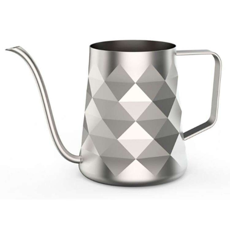 Kitchen & Dining * | Coffee Culture Diamond Satin Stainless Steel Goose Neck Pour Over Jug 600Ml