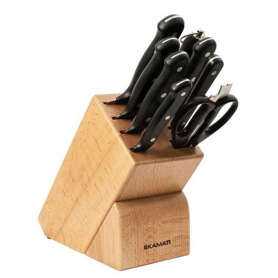 Kitchen & Dining * | Kamati 9-Piece Knife Block