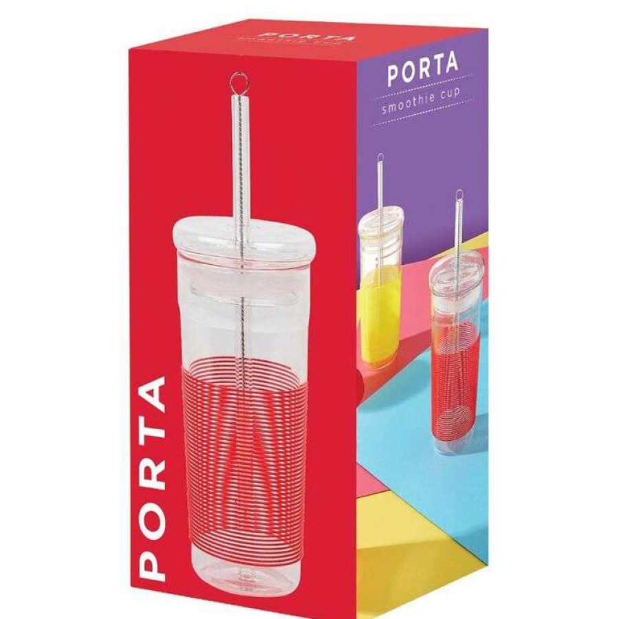 Kitchen & Dining * | Porta Summer Fun Red Smoothie Cup