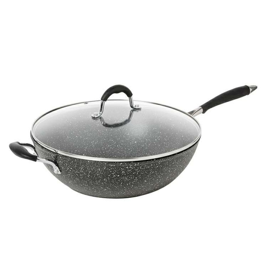 Kitchen & Dining * | Classica Diamond Stone Wok 32Cm