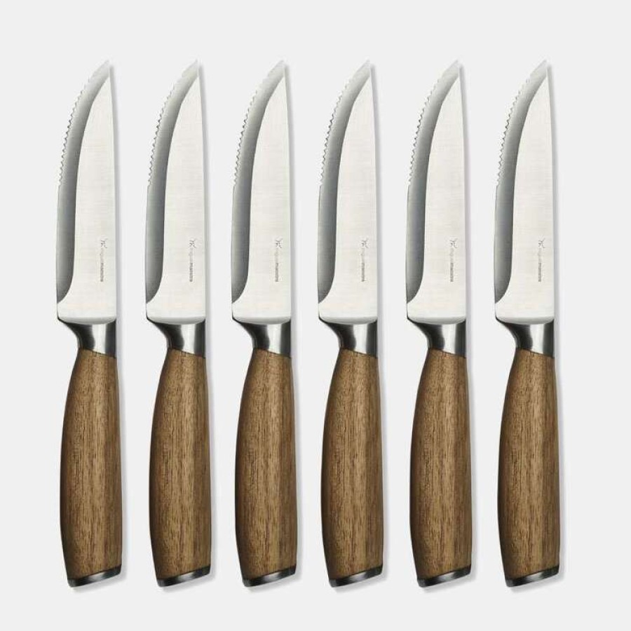 Kitchen & Dining * | S&N By Miguel Maestre 6 Piece Steak Knives Set With Acacia Handle