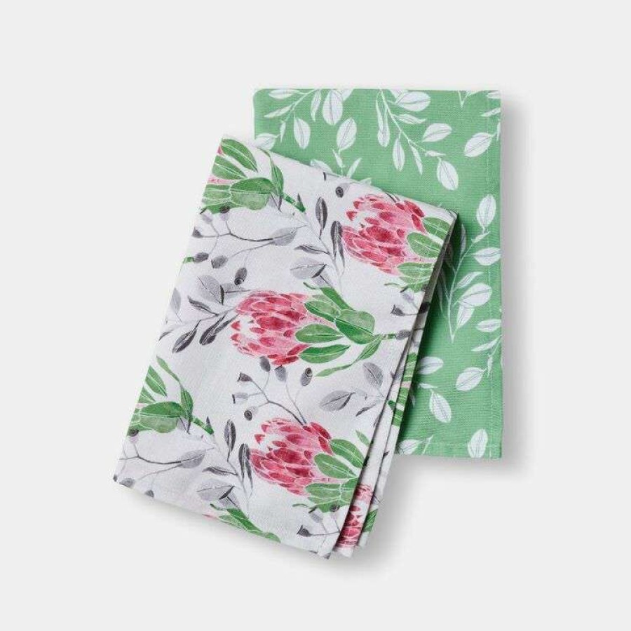 Kitchen & Dining * | Mozi Posy Tea Towel Set 50X70Cm