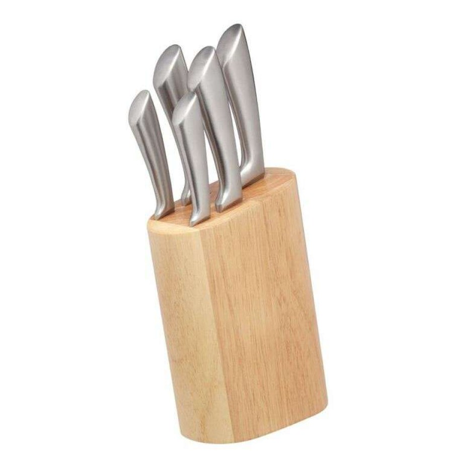 Kitchen & Dining * | Mastercraft Cortes 5-Piece Knife Block Set